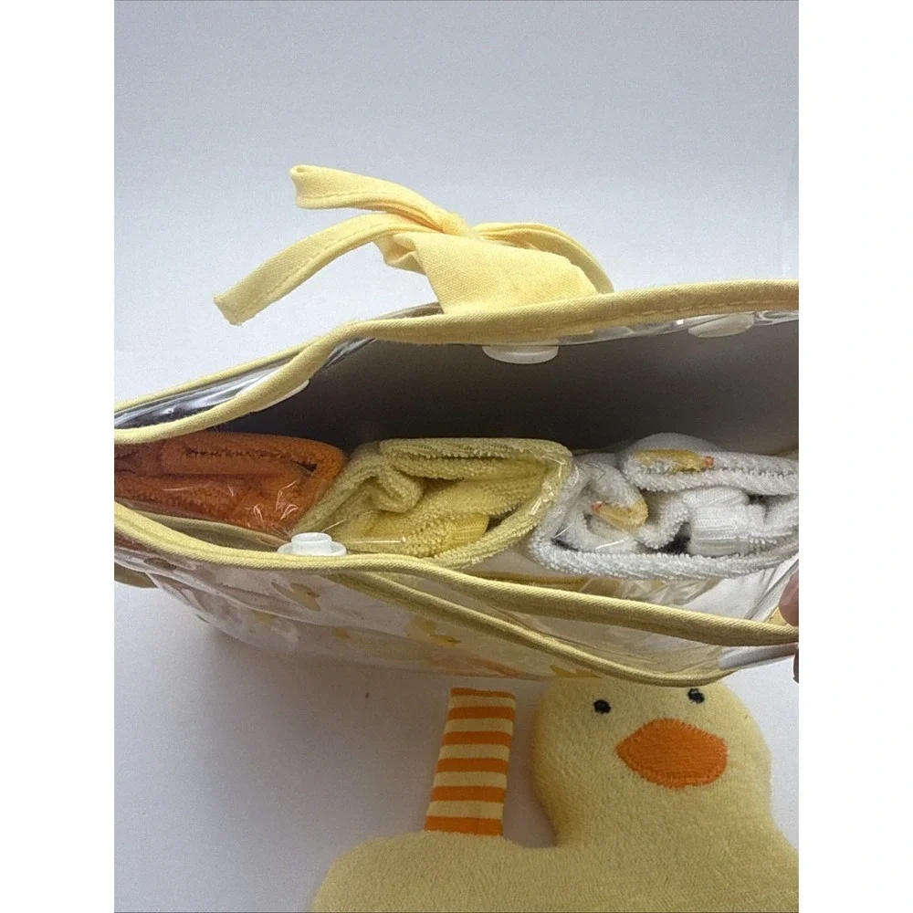 Vintage Carters Baby Bath Set Toy Squishy Terrycloth And Three Washcloths 2001